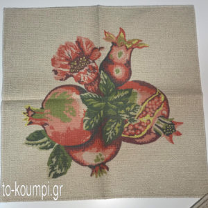 Towel - Embroidery pillow "Pomegranate" Regina
