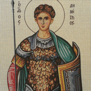 Stamped Frame Saint Demetrius 48 x 60