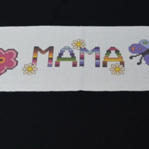 MAMA baby embroidery band