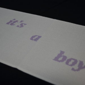 Embroidery baby band it a boy