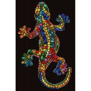 Salamander mosaic table 27 x 41cm