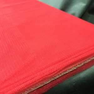 Decoration tulle 1.80m wide Red