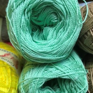 Art 90 Cotton Perle Butterfly 50gr 325 meters Bright green