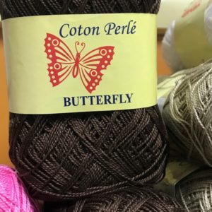 Art 90 Cotton Perle Butterfly 50gr 325 meters Dark brown