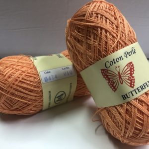 Art 90 Cotton Perle Butterfly 50gr 325 meters Apricot