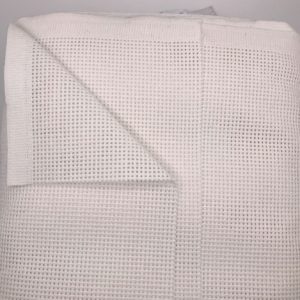 Fabric for Embroidery Etamina Psathoti "White" 2m width