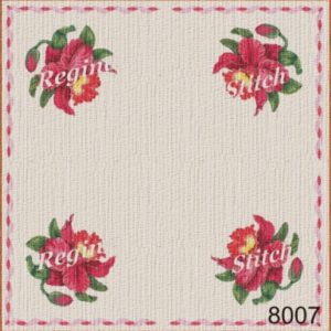 Stamped frame for cross stitch embroidery "Orchids"