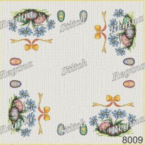 Stamped frame for cross stitch embroidery "Easter 2"