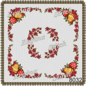 Stamped frame for cross stitch embroidery "Easter 5"