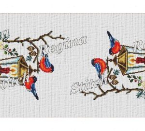 Semen stamped for cross stitch embroidery "Christmas 5"