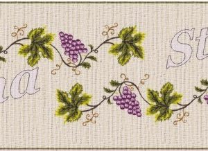 Stamped traverse for cross stitch embroidery "Ampelos"
