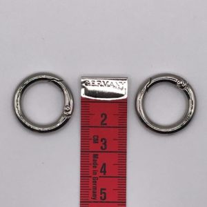 Metal rings that open for knitted bags 2,4cm Silver