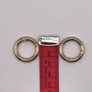 Metal rings that open for knitted bags 2,4cm Gold